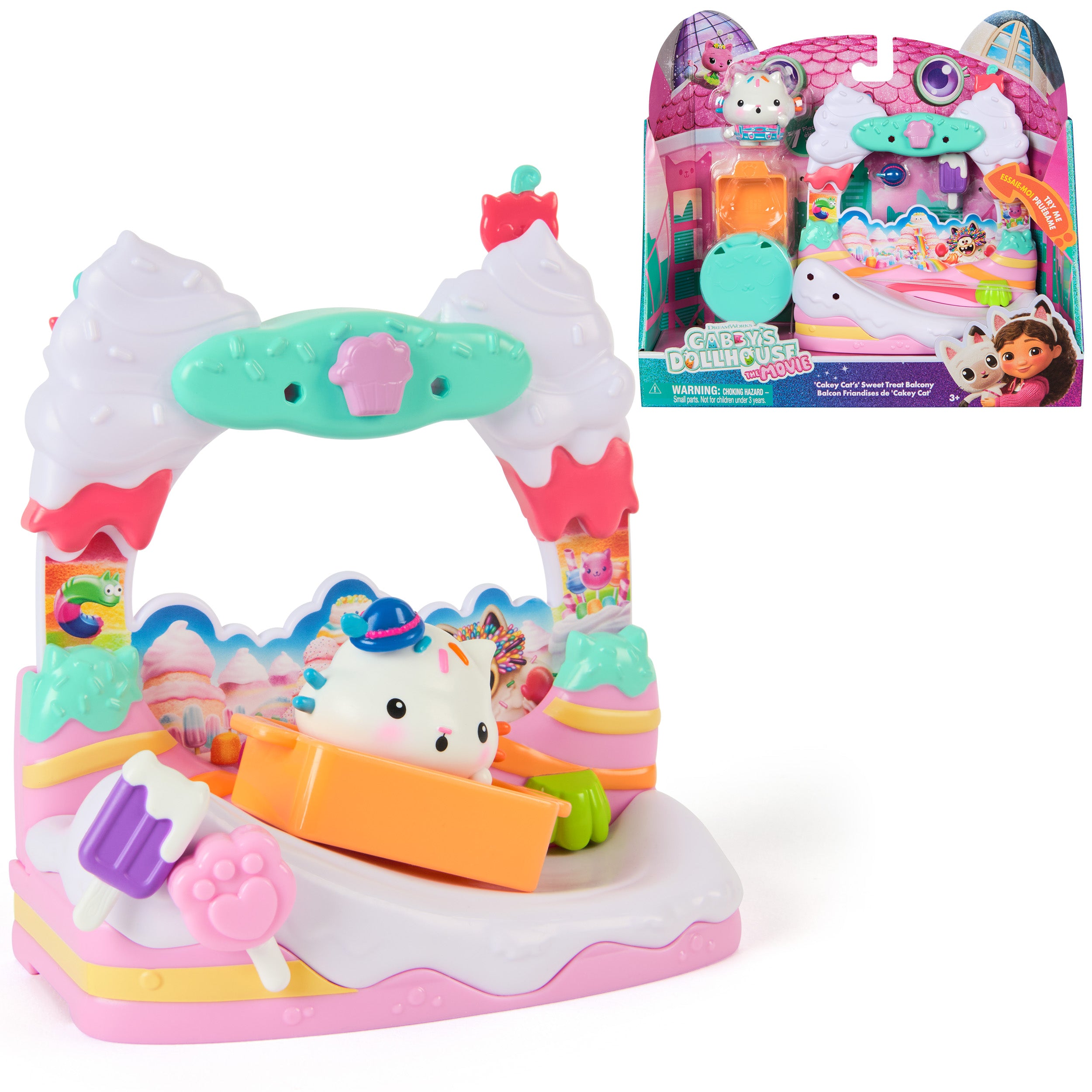 Gabby’s Dollhouse Queen Kitty Fairy Garden Balcony
