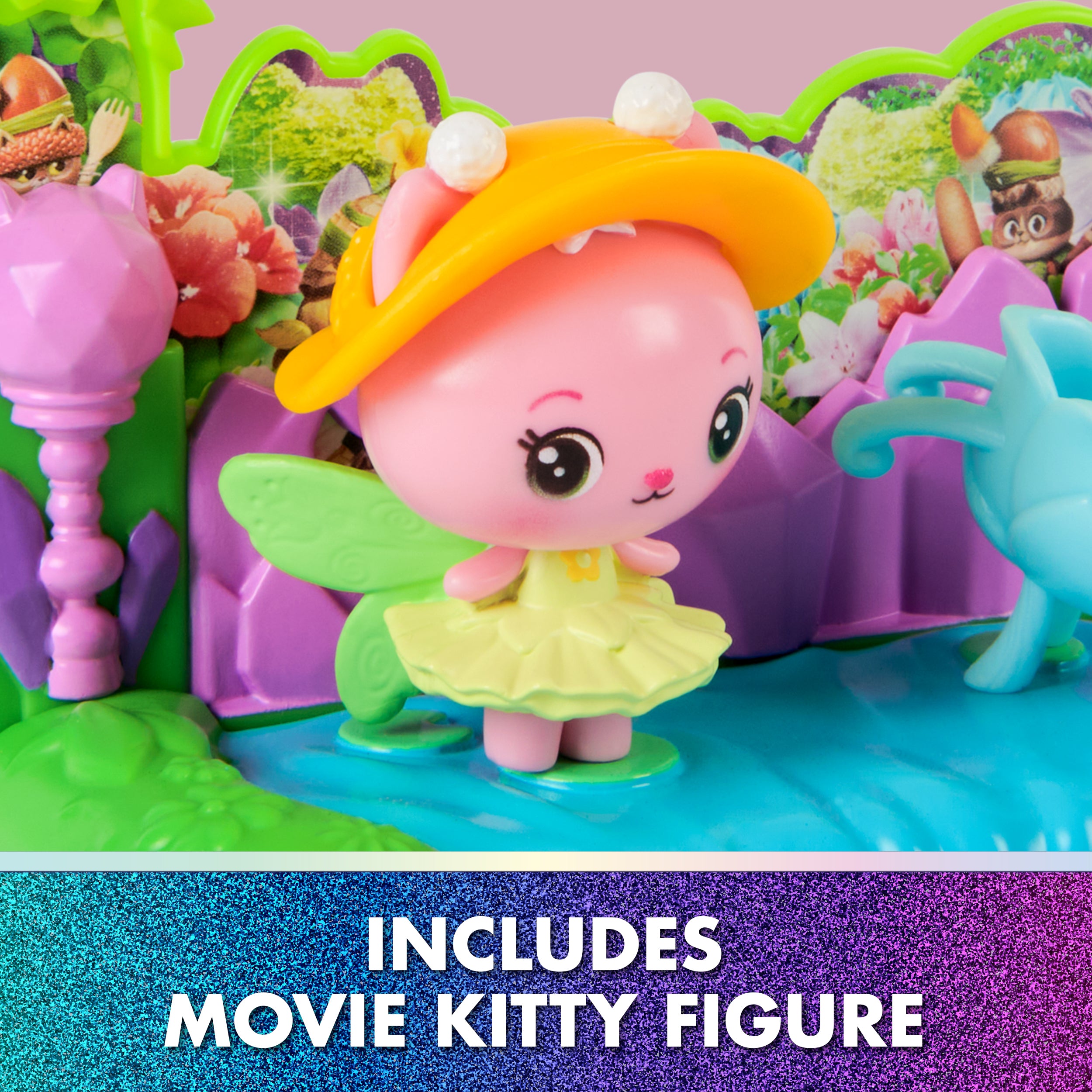 Gabby’s Dollhouse Queen Kitty Fairy Garden Balcony