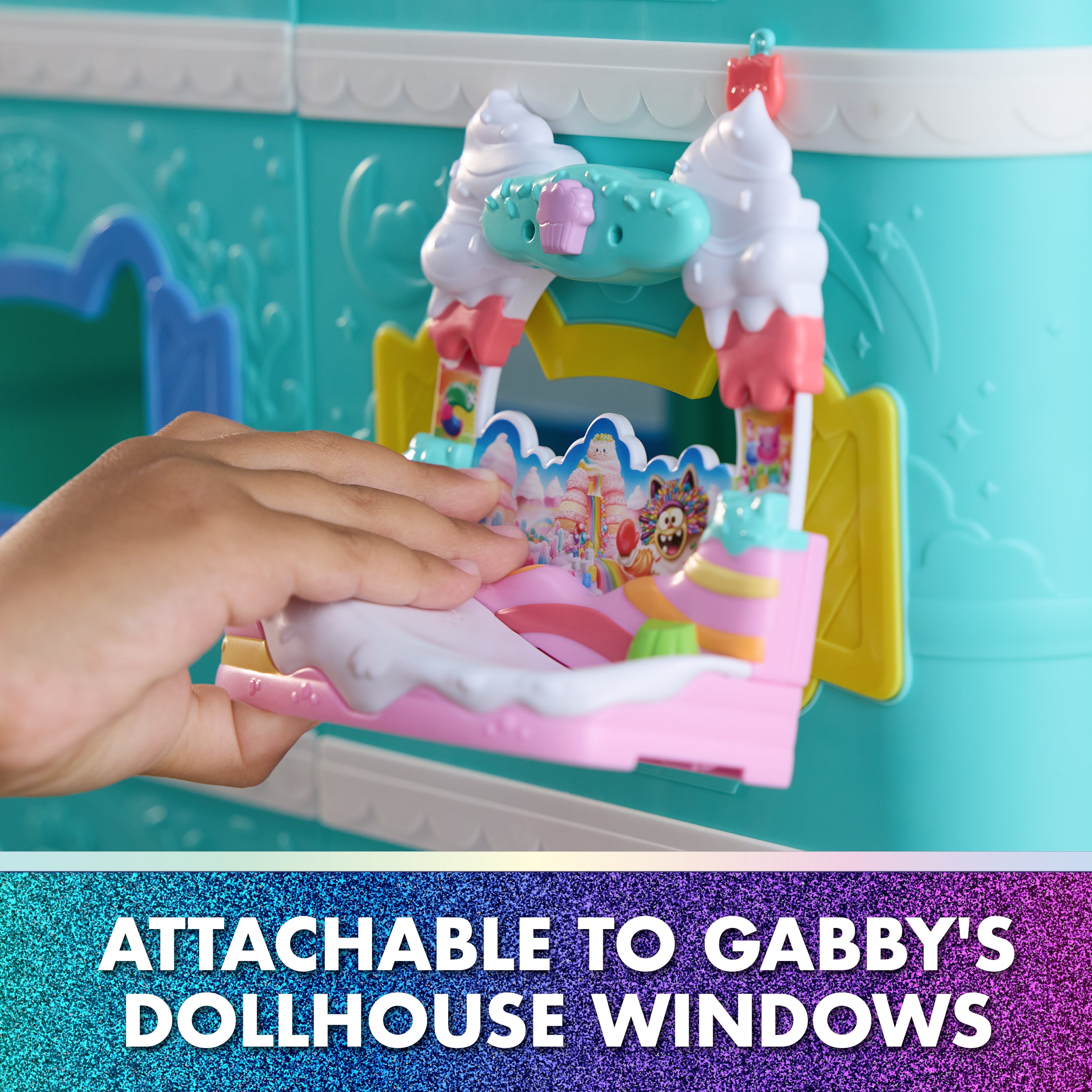 Gabby’s Dollhouse Queen Kitty Fairy Garden Balcony