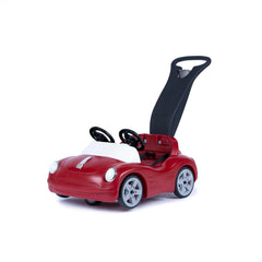 Side-By-Side Push Around Roadster Two-Seater Ride-On Push Car for Kids