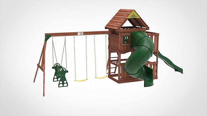 Kiddoro Little Heroes HQ Swing Set - Complete Indoor & Outdoor Adventure