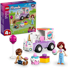 Lego Friends Unicorn Birthday Delivery Car Toys Building Set with Accessories