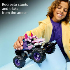 Lego Technic Monster Jam Sparkle Smash Pull-Back Truck Unicorn Themed Toys for KIds