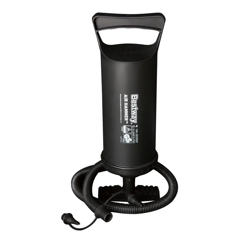 Bestway Air Hammer 36cm Manual Inflation & Deflation Pump with 3 Valve Adapters