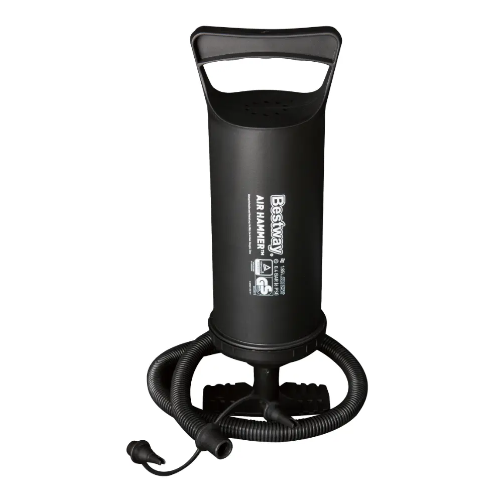 Bestway Air Hammer 36cm Manual Inflation & Deflation Pump with 3 Valve Adapters