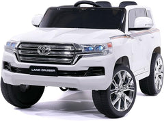 Rayfun Toyota Land Cruiser Licensed Kids Ride-On Car - White