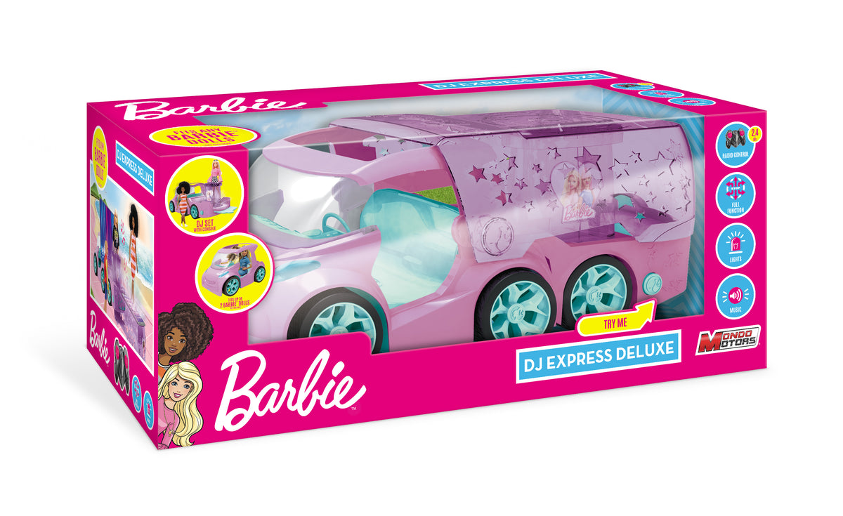 Barbie بإضاءة وصوت بالتحكم عن بُعد Cruiser DJ Express Deluxe