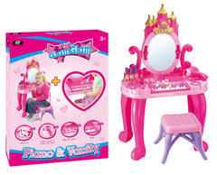 Power Joy Glamglam Battery-Operated Piano and Vanity Play Set for Kids