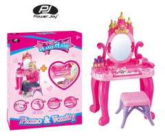 Power Joy Glamglam Battery-Operated Piano and Vanity Play Set for Kids