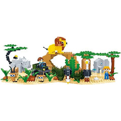 BanBao Qnimals African Savanna 146-Piece Building Set for Kids