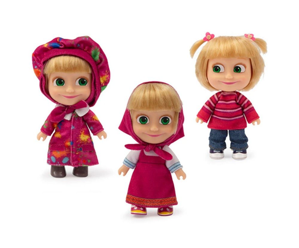 Masha and The Bear Series 2 - Masha Doll Collectible Toy for Kids Assorted Figure, Sold per piece (Random selection)