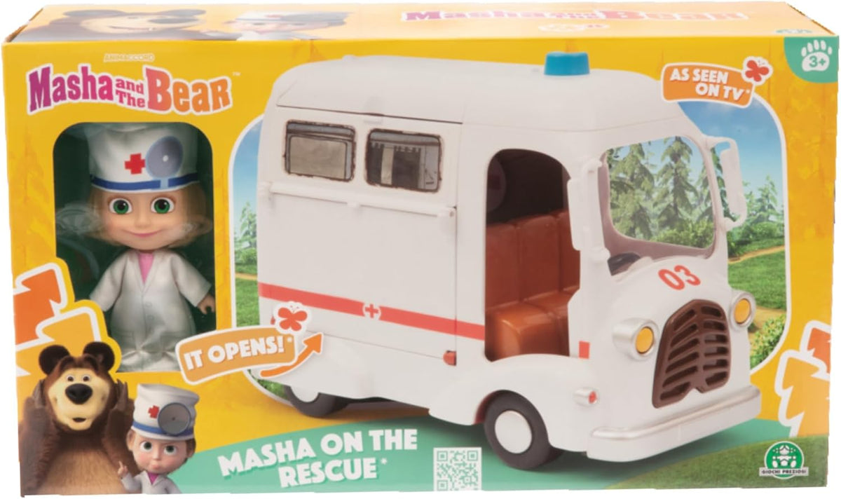 Masha and the Bear Ambulance with 12cm Masha Doll