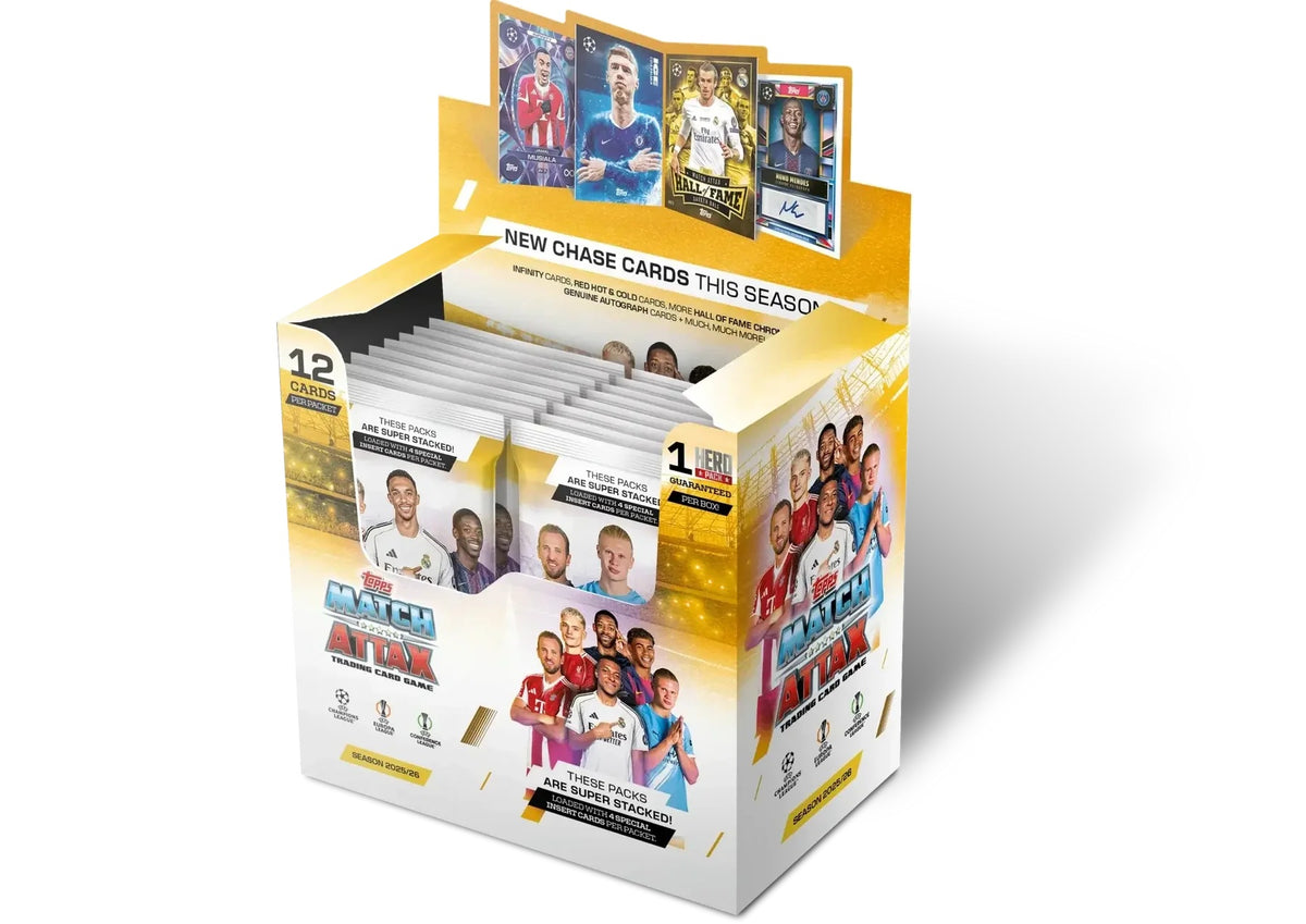 Topps Match Attax UEFA ٢٥/٢٦ Trading Card Collection – Champions League, Europa & Conference League Cards (٥٢٤ Cards to Collect)