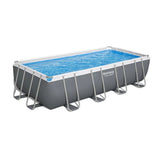 Bestway Power Steel Rectangular مسبح طقم ٥٫٤٩m x ٢٫٧٤m x ١٫٢٢m (١٨' x ٩' x ٤٨")