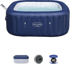 Bestway Lay-Z-Spa Hawaii Maxhold Energysense Ultrafit Smart Airjet 6 Blue Square 180x180x71cm
