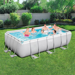 Bestway Power Steel Rectangular Pool Set 404x201x100cm