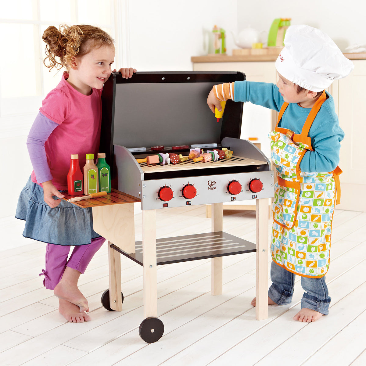Hape Gourmet Grill With Food Playset for Kids