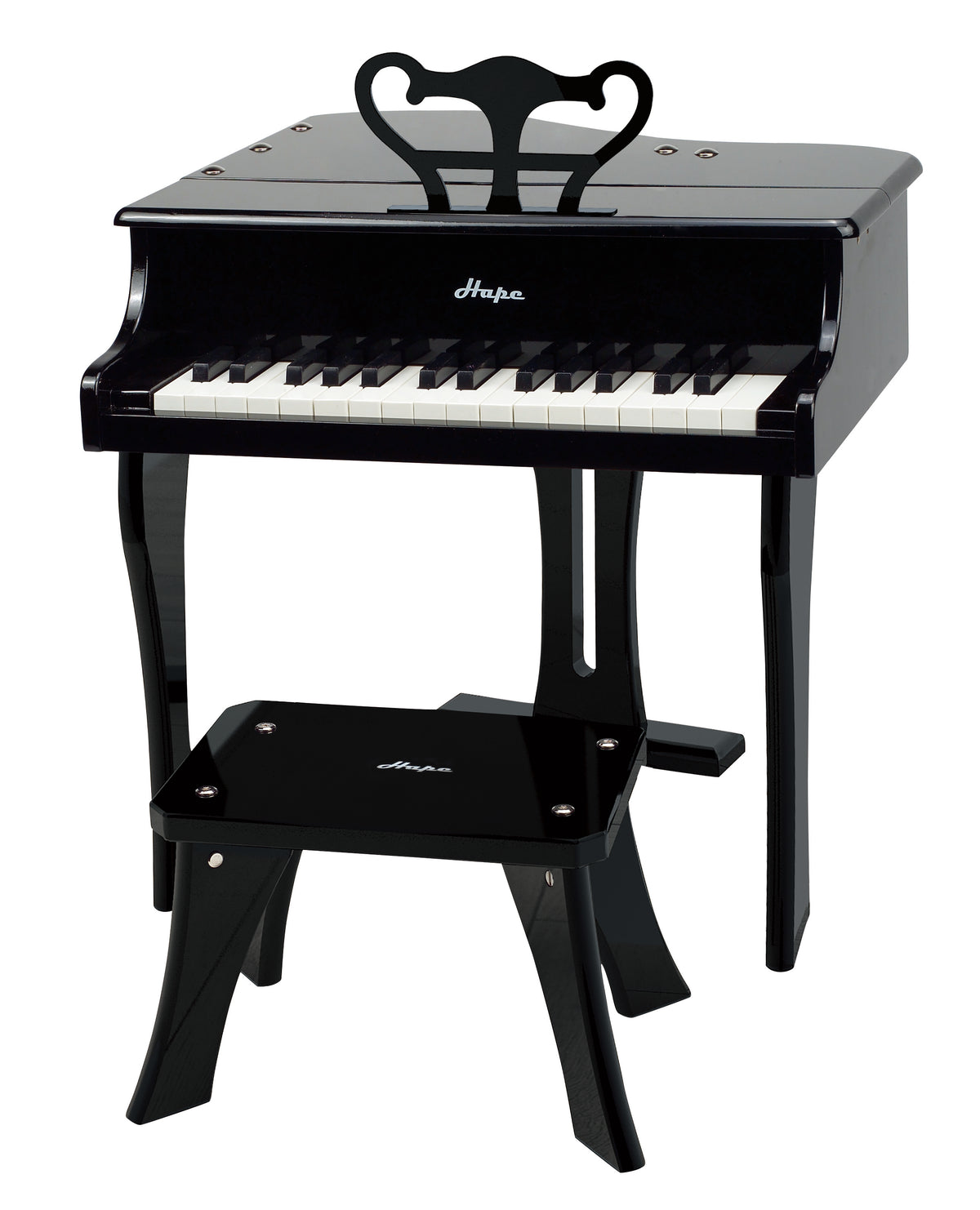 Hape Happy Grand Piano أسود مجموعة لعب for Kids