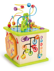 Hape Country Critters Play Cube Wooden Activity and Learning Toy for Kids