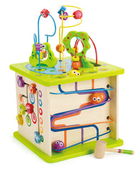 Hape Country Critters Play Cube Wooden Activity and Learning Toy for Kids