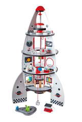 Hape Four-Stage Rocket Ship Wooden STEM Learning and Roleplay