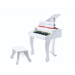 Hape Deluxe Grand Piano White Interactive Musical Toy for Kids