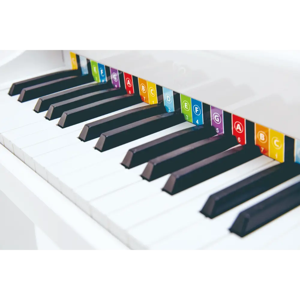 Hape Deluxe Grand Piano أبيض Interactive Musical Toy for Kids