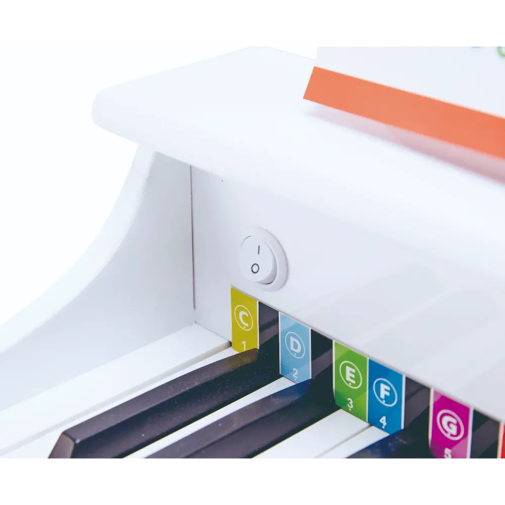 Hape Deluxe Grand Piano أبيض Interactive Musical Toy for Kids