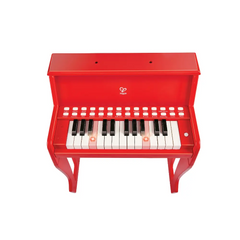 Hape Learn with Lights Red Piano and Stool Musical Toy for Kids