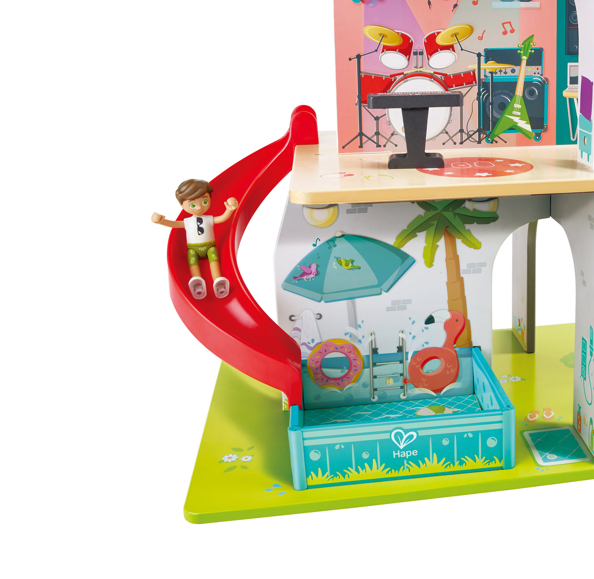 Hape Rock & Slide مع Sound Effects Interactive Playhouse for Kids