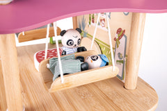 Hape Pandas’ Bamboo House Wooden Animal Playset for Kids