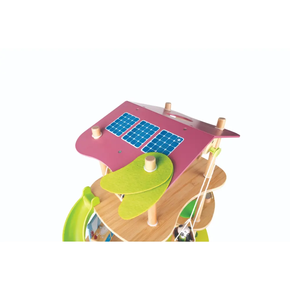 Hape Pandas’ Bamboo House Wooden Animal Playset for Kids