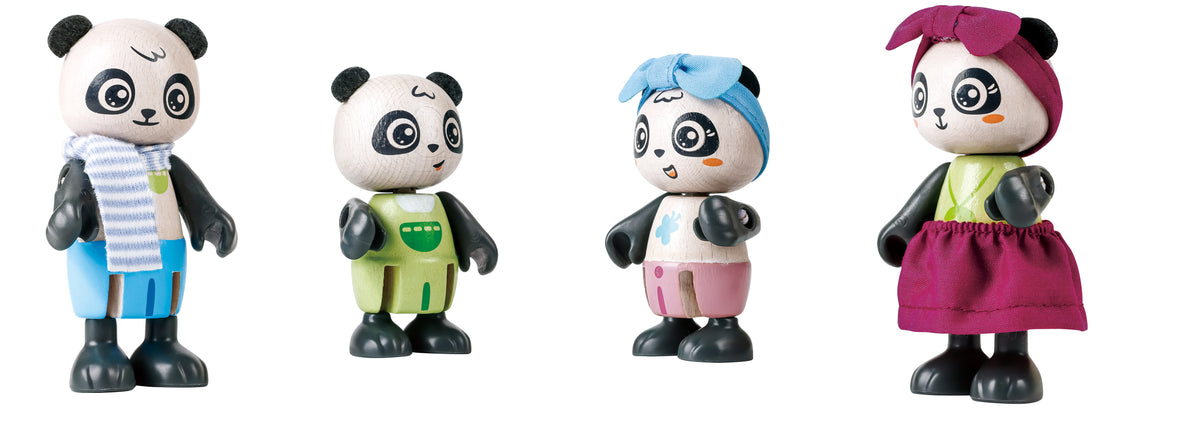 Hape Pandas’ Bamboo House Wooden Animal Playset for Kids