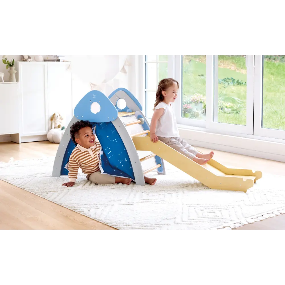 Hape ٤-in-١ Climb & Slide Gym طقم Activity مجموعة لعب for Kids