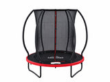 Mountpeak Pumpkin Trampoline with Ladder - Black & Red, 6ft
