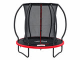 Mountpeak Pumpkin Trampoline with Ladder - Black & Red, 6ft