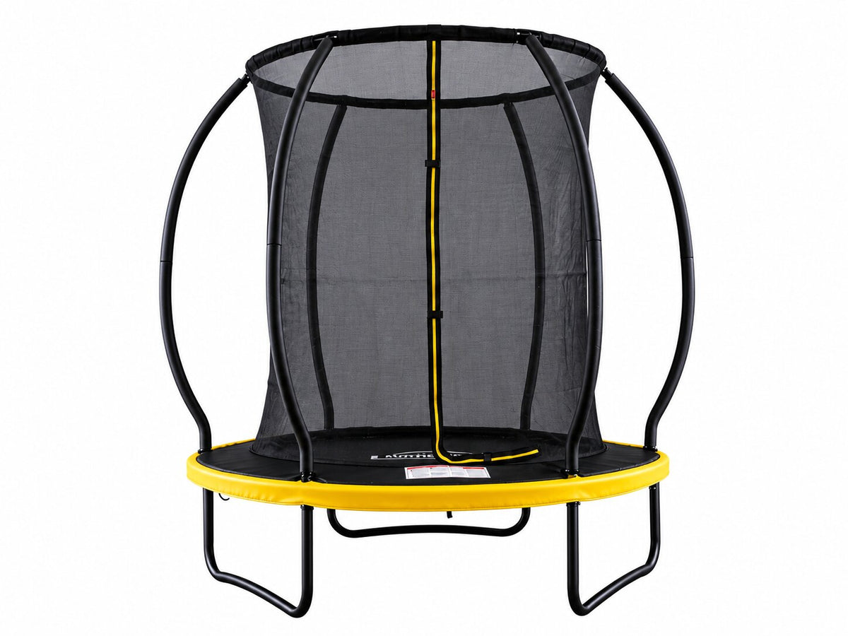 Mountpeak Pumpkin Trampoline with Ladder - Black & Yellow, 6ft