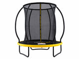 Mountpeak Pumpkin Trampoline with Ladder - Black & Yellow, 6ft
