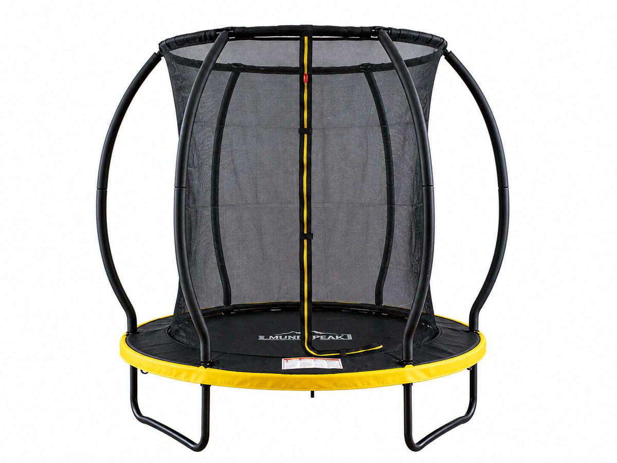 Mountpeak Pumpkin Trampoline with Ladder - Black & Yellow, 6ft