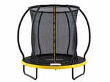 Mountpeak Pumpkin Trampoline with Ladder - Black & Yellow, 6ft