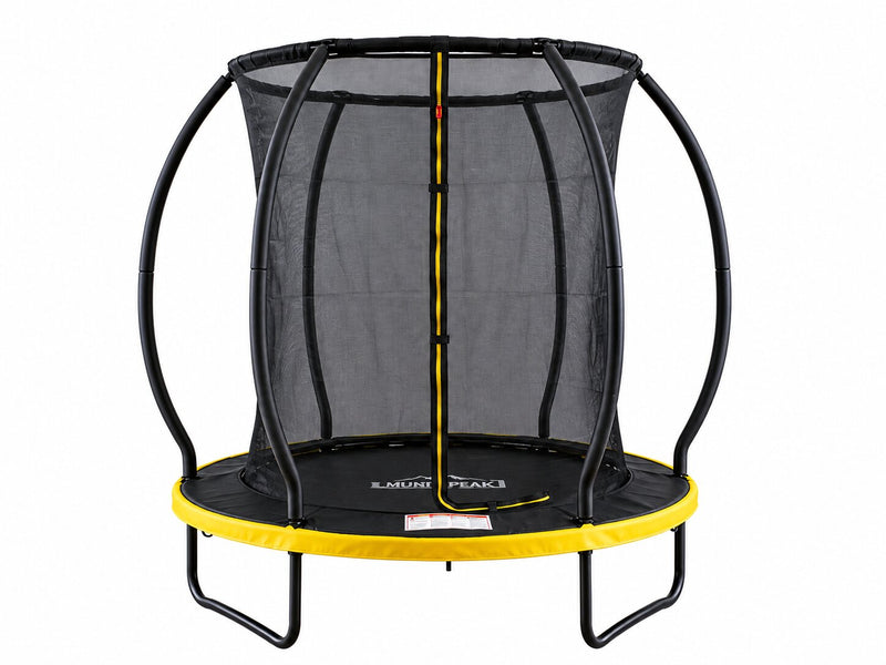 Mountpeak Pumpkin Trampoline with Ladder - Black & Yellow, 6ft