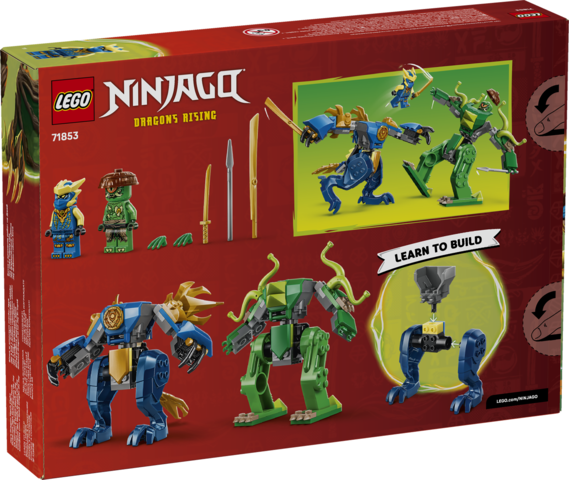 Lego Ninjago Jay's Dragon Mech Fight مجموعة بناء for Kids