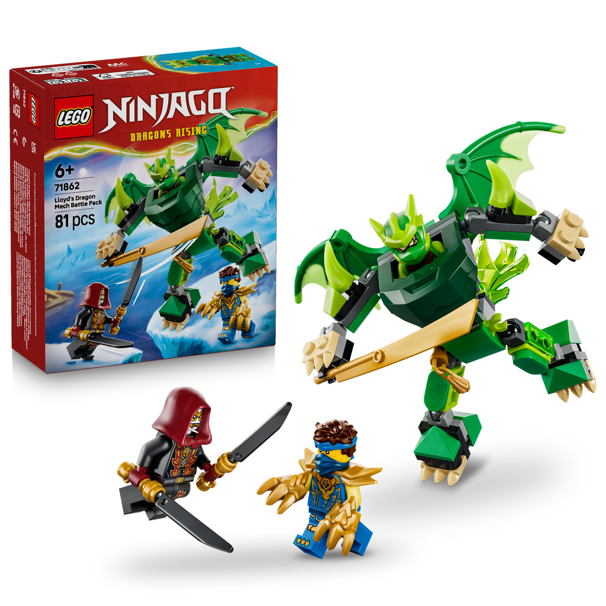 Lego Ninjago Lloyd's Dragon Mech Battle Pack مجموعة بناء