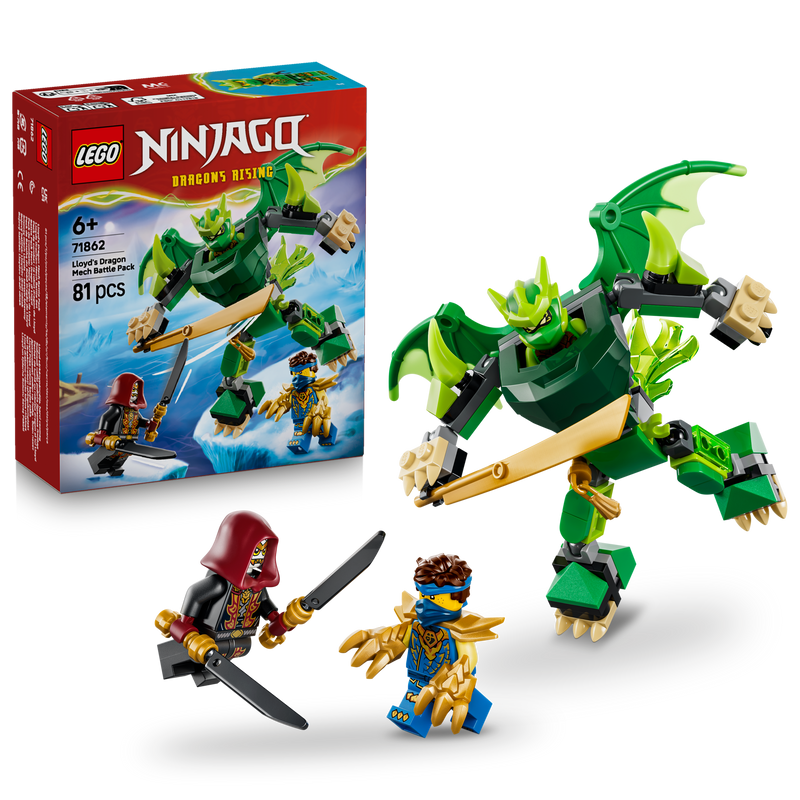 Lego Ninjago Lloyd's Dragon Mech Battle Pack مجموعة بناء
