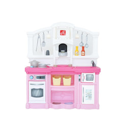 Step2 Fun With Friends Kitchen Playset for Kids (Pink) - Pretend Cooking Toy for Toddlers & Children
