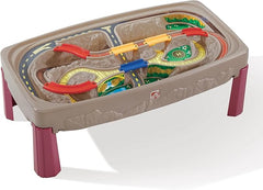 Deluxe Canyon Train Track Table Railway Playset for Kids