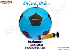 Kickerball Blue Curve & Swerve Soccer Ball Size 4 Trick Shot Training Football for Kids & Adults