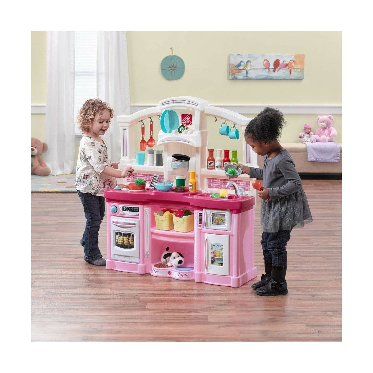 Step2 Fun With Friends Kitchen Playset for Kids (Pink) - Pretend Cooki ...