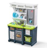 Step2 Lifestyle Custom Kitchen (494799) - Interactive Kitchen Playset with Accessories for Kids