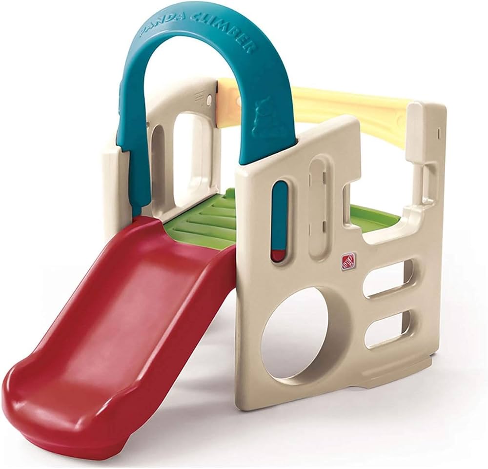 Step2 Panda Climber - Kids Playset with Slide, Tunnel, and Crawl Features